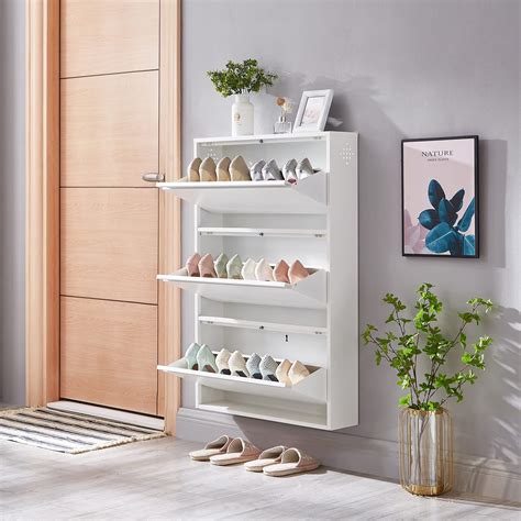 wall mounted shoe cabinets